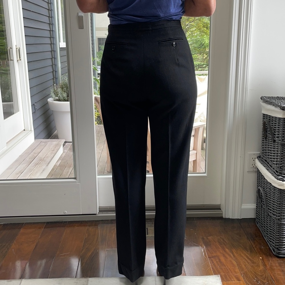 MaxMara black wool pants